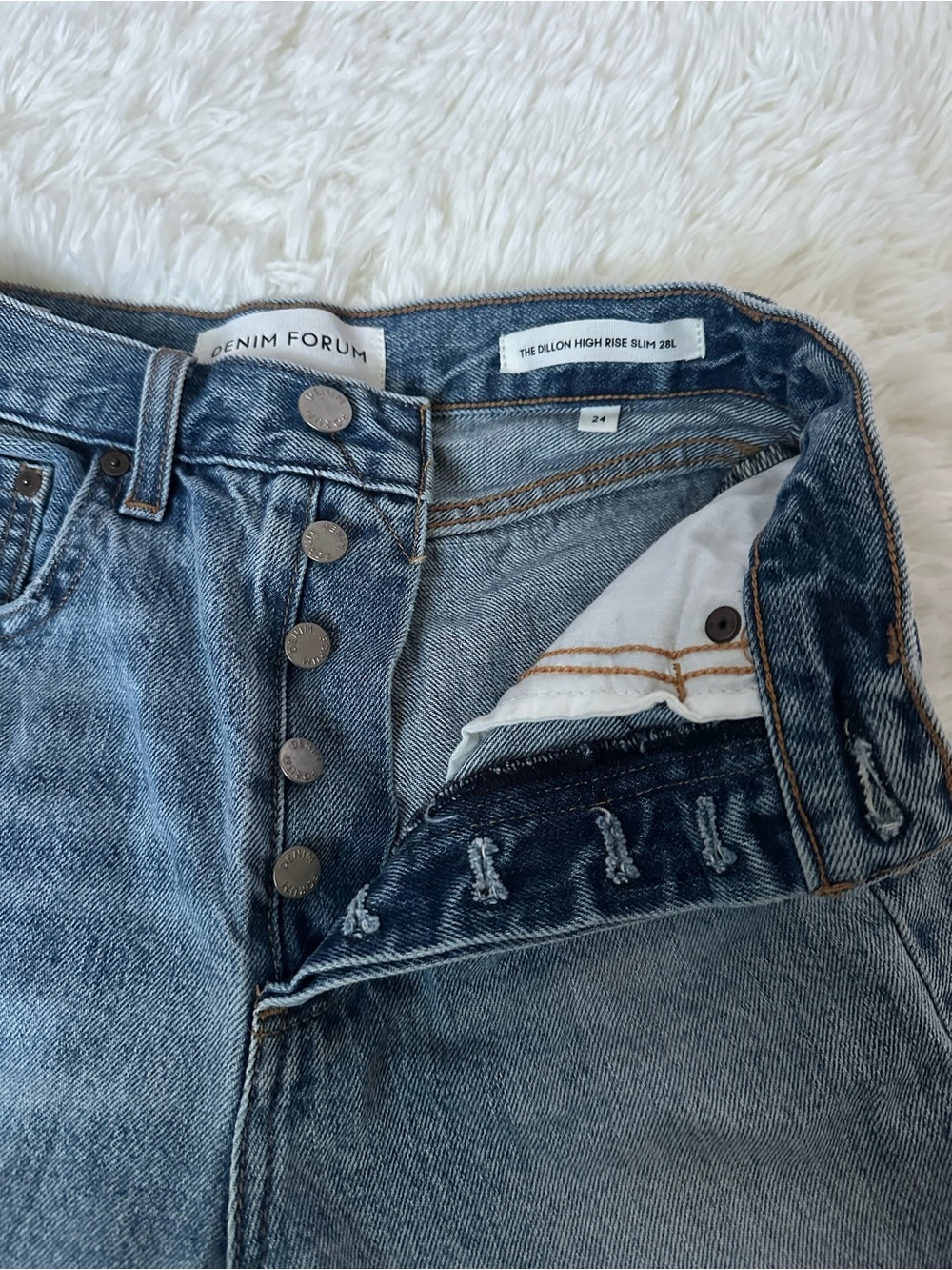 Denim Forum Dillon High Rise Slim 28L - Sz 24 - Picture 6 of 11